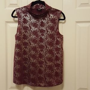 - Jones NY sleeveless python print  top